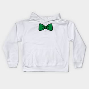 Green bowtie Kids Hoodie